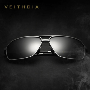 Veithdia Men's Sunglasses Aluminum Magnesium <b>Frame</b> Polarized Blue Lenses UV400 Driving Fishing Outdoors Cycling - Product Image 2