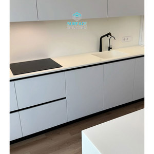 Nhà bếp & Phòng tắm bàn Bàn đầu 12mm dày liền mạch màu trắng tinh khiết <span class=keywords><strong>acrylic</strong></span> rắn bề mặt đá nhân tạo tấm - Product Image 3