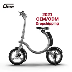 2023 Neueste Aluminium legierung 350w 36v 5.2ah Faltbares elektrisches Citybike Frau Mann Erwachsener 14 Zoll zusammen klappbares Elektro fahrrad
