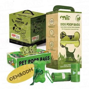 Sacs à déchets biodégradables de haute qualité, entièrement compostables, faciles à déchirer, écologiques, très demandés, sacs à crottes de chien - Product Image 1