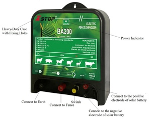 <span class=keywords><strong>Batterie</strong></span> 12V et alimentation secteur 2J énergie stockée 35km électrificateur de clôture électrique à choc fort <span class=keywords><strong>pour</strong></span> animaux - Product Image 3