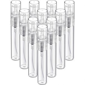 Empty 2ML Glass <b>Spray</b> <b>Bottle</b> Small Refillable Fragrance <b>Mini</b> Samples Perfume <b>Bottle</b> Wholesale 100pcs Screen Printing - Product Image 1