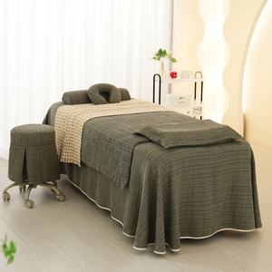 Couvre-lit <span class=keywords><strong>pour</strong></span> <span class=keywords><strong>table</strong></span> <span class=keywords><strong>de</strong></span> traitement <span class=keywords><strong>de</strong></span> <span class=keywords><strong>massage</strong></span> spa 4 pièces avec trou <span class=keywords><strong>pour</strong></span> le visage <span class=keywords><strong>Drap</strong></span> <span class=keywords><strong>de</strong></span> <span class=keywords><strong>massage</strong></span> doux et ajusté <span class=keywords><strong>pour</strong></span> canapé Ensemble <span class=keywords><strong>de</strong></span> draps antidérapants - Product Image 5