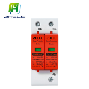 Dispositivo di Protezione da Sovratensione DC SPD T2 40kA 500V 600V 800V 1000V DC 2P 3P per Energia Solare - Product Image 1