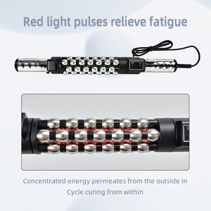 Red Light Micro Vibration Body <b>Massager</b> 360 Rotating Inner Ball Roller for Muscle Pain Relief - Product Image 3