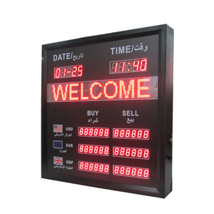Jhering Display LED a 6 Cifre per Tasso di Cambio Valuta Estera, Colore Rosso F3.75, per Uso Interno - Product Image 4
