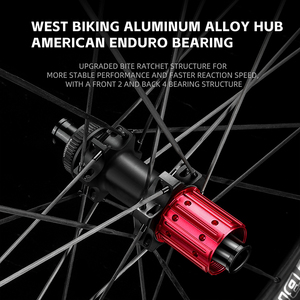 WEST BIKING-Juego <span class=keywords><strong>de</strong></span> ruedas <span class=keywords><strong>de</strong></span> fibra <span class=keywords><strong>de</strong></span> carbono para <span class=keywords><strong>bicicleta</strong></span> <span class=keywords><strong>de</strong></span> carretera, freno <span class=keywords><strong>de</strong></span> disco, radios <span class=keywords><strong>de</strong></span> carbono, 700C, <span class=keywords><strong>llanta</strong></span> abierta al vacío - Product Image 4
