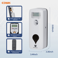 Diffuseur de parfum automatique écologique CDWK 300 ml à base d'eau avec réglages de minuterie pour salle de bain et bureau CD-6019