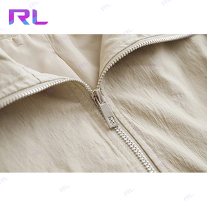 夹克女复古短棒球外套秋季女韩版时尚拉链外套女士休闲宽松夹克 - Product Image 2