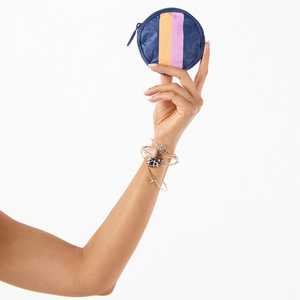 Custom rotondo impermeabile Tyvek piccolo portachiavi con cerniera Mini portafoglio con chiusura a Clip portachiavi Tyvek portamonete - Product Image 5