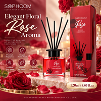 Diffuseur d'ambiance aux agrumes en bouteille de verre avec bâtonnets en fibre, parfum frais, fournisseur en gros, étiquette personnalisée, usine