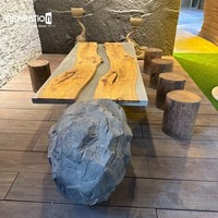 Comptoir de bar en faux pierre en fibre de verre personnalisé pour usage commercial