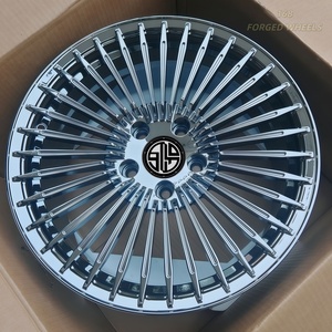 168 tự động tùy chỉnh Vàng chrome-mạ chải & đánh bóng đa-nói giả mạo Hợp kim nhôm bánh xe mới cho mercedes-cho Audi - Product Image 1