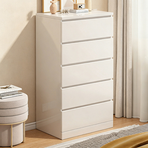 Cassettiera Alta Moderna Bianca Personalizzata Made in China, Mobile per Camera da Letto in Stile Nordico, Armadio in Legno con 8 Cassetti - Product Image 2