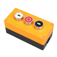 Botón de Paro de Emergencia de 22 mm, 2NO, IP65, Impermeable, Plateado, Electrónico, Interruptor de Control, 10A, Terminal de Tornillo Mecánico, Plano, 24V