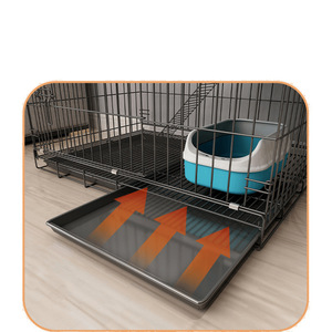 Hot Selling Heavy Duty Eco-Friendly Pet <strong>Cage</strong> <strong>Collapsible</strong> Dog Cat Rabbit Folding Crate with Plastic Tray Easy Install Indoor Use - Product Image 5