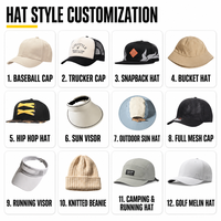 Casquette de camping X&K personnalisable à 5 panneaux avec sangle en polyester réglable, visière incurvée et maille respirante, idéale pour la course à pied et les activités de plein air (hommes et femmes)