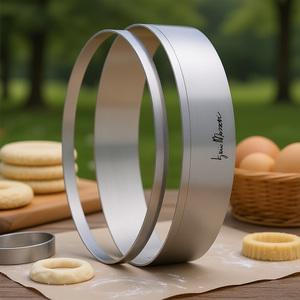 Juego de Moldes para Pastel de Acero Inoxidable Iginio Massari 3534, Anillos de Repostería de Precisión, Aptos para Horno y Lavavajillas - Product Image 3