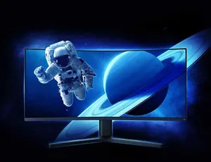 Moniteur incurvé original 34 pouces 144Hz 2K pour le jeu avec écran Fish Screen HD Widescreen Mi pour ordinateur de bureau 34 pouces HD Moni - Product Image 3