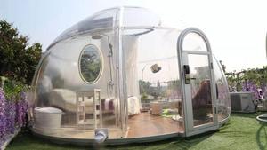 Estilo de lujo cúpula transparente casa <span class=keywords><strong>para</strong></span> Glamping Carpa/terraza/Hotel/estrella de la noche. - Product Image 6