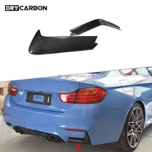 Kuru karbon Fiber arka tampon gövde Splitter Flaps Cupwings BMW 3 serisi için F80 M3 4 serisi F82 F83 M4 2014-2018