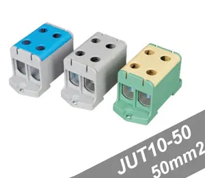 JUT10-50/2 50mm2 large current screw type lead through terminal block