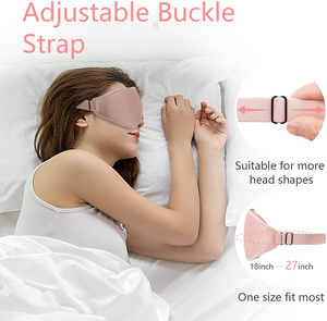 <span class=keywords><strong>Masque</strong></span> <span class=keywords><strong>de</strong></span> sommeil 3D <span class=keywords><strong>Masque</strong></span> pour les yeux pour dormir 100% Couvre-yeux bloquant la lumière avec sangle réglable Bandeau <span class=keywords><strong>de</strong></span> <span class=keywords><strong>nuit</strong></span> pour les femmes Mousse à mémoire - Product Image 3