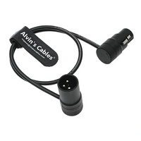 Cable XLR de 3 Pines Macho a Hembra de Bajo Perfil Giratorio de Alvin's Cables, Conector Original, Cable de Audio Balanceado para Micrófono con Revestimiento de TPE