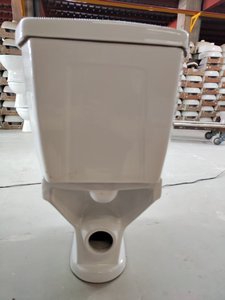 Conjunto Completo de Louças Sanitárias para Banheiro Estilo Moderno com Vaso Sanitário de Cerâmica de Duas Peças com Descarga Dupla e Saída em P ou S - Product Image 3