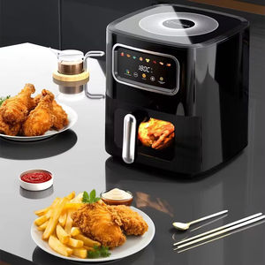 Friteuse à air visible transfrontalière de 10 L, design carré moderne, machine à frites électrique multifonctionnelle intelligente pour la maison, grande capacité - Product Image 6