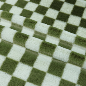 Tissu en <span class=keywords><strong>fausse</strong></span> <span class=keywords><strong>fourrure</strong></span> de lapin imprimé à carreaux bicolore de haute qualité, 500g, doux, <span class=keywords><strong>imitation</strong></span> <span class=keywords><strong>fourrure</strong></span> de lapin, peluche artificielle, <span class=keywords><strong>fausse</strong></span> <span class=keywords><strong>fourrure</strong></span> de lapin, tissu à tricoter - Product Image 6