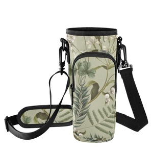 New Arrival <b>Water</b> <b>Bottle</b> Carrier Bag With Phone Pocket Purse Compatible 40oz Tumbler Carrier Bag With Adjustable Shoulder <b>Strap</b> - Product Image 1