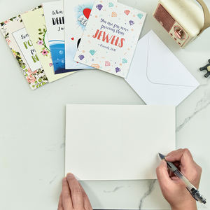 Carte de vœux personnalisée pour diverses occasions, colorée, message manuscrit, bénédiction, invitation, carte cadeau en papier avec enveloppes - Product Image 2