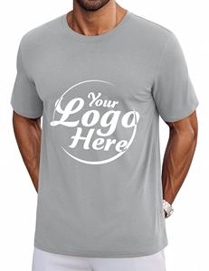 Athleisure T-shirt rafraîchissant pour homme en coton à séchage rapide Col rond Gym Essential Casual Streetwear - Product Image 6