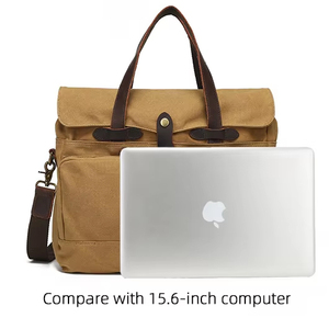 Bolsa <span class=keywords><strong>de</strong></span> Mensajero <span class=keywords><strong>de</strong></span> Lona Retro <span class=keywords><strong>de</strong></span> Gran Capacidad <span class=keywords><strong>para</strong></span> <span class=keywords><strong>Hombre</strong></span>, Bolsa Cruzada <span class=keywords><strong>de</strong></span> Lona con Correa Extraíble, Maletín <span class=keywords><strong>para</strong></span> Portátil <span class=keywords><strong>de</strong></span> 15 Pulgadas - Product Image 4
