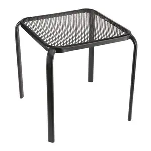 16" Wrought Iron Corner Side Table