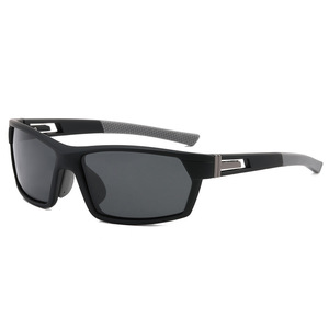 Xsy Sports Sunglasses Polarized UV400 <b>Black</b> <b>Frame</b> TAC Lens For Men Outdoor Cycling Driving - Product Image 5