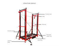 CE 500kg 3m 6m Élévateur d'Échafaudage Électrique Mobile Pliable pour la Construction