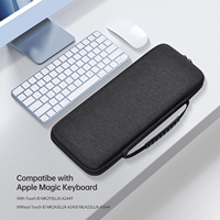 Étui pour clavier Bluetooth sans fil EVA caoutchouté durable Sac de rangement de protection durable