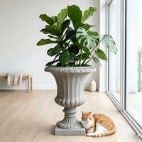 50000 pièces en rupture de stock, vente directe usine, pots et jardinières en résine de fibre de verre pour plantes d'intérieur et d'extérieur, grands modèles pour jardin