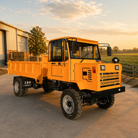 Mini-dumper diesel 4x4 avec benne hydraulique pour le transport agricole et sur chantier, disponible en version OEM