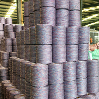 6-strengs roestvrijstalen geleidende polywire, UV-gestabiliseerd, hoge treksterkte, lichtgewicht, draagbare elektrische afrasteringsdraad