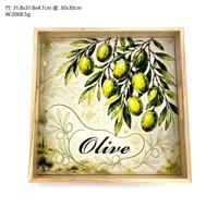 Fabrieksdirecte verkoop grensoverschrijdende Japanse stijl hoogwaardige keramische serveer borden fruit schalen houten decoratieve