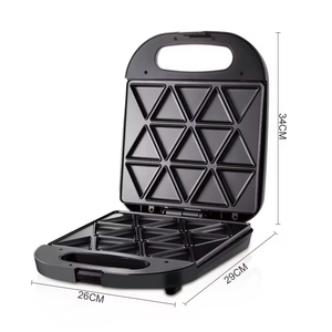Machine à petit-déjeuner et à sandwichs à double face chauffante avec surface de cuisson antiadhésive - Product Image 5