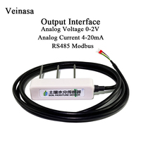 Capteur d'humidité du sol, de conductivité électrique et de température Veinasa XS-MEC20 RS485 FDR pour substrats en laine de roche et en fibre de coco 3,9-30VDC IP68