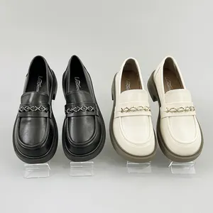 Round-headed fashion Joker platform shoes women's new explosions Mary Jane loafers custom wholesale.