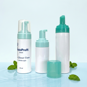 ODM Custom Label White Plastic Cleanser Foam <b>Bottle</b> Shampoo Lotion Foaming <b>Pump</b> <b>Bottle</b> Dispenser 150ML - Product Image 1
