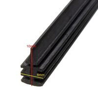 Balais d'essuie-glace en caoutchouc naturel de 6mm raccord de conception «désossé» sans cadre souple pour Toyota BMW Honda autre extérieur