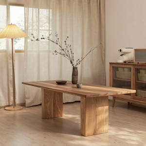 <span class=keywords><strong>Table</strong></span> à manger en bois massif de style vintage, grand bureau, <span class=keywords><strong>table</strong></span> de bureau personnalisable - Product Image 4