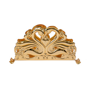 European Creative Metal <strong>Craft</strong> Home Restaurant <strong>Table</strong> Napkin Holder Restaurant <strong>Storage</strong> 3D Napkin Clip Wholesale - Product Image 5